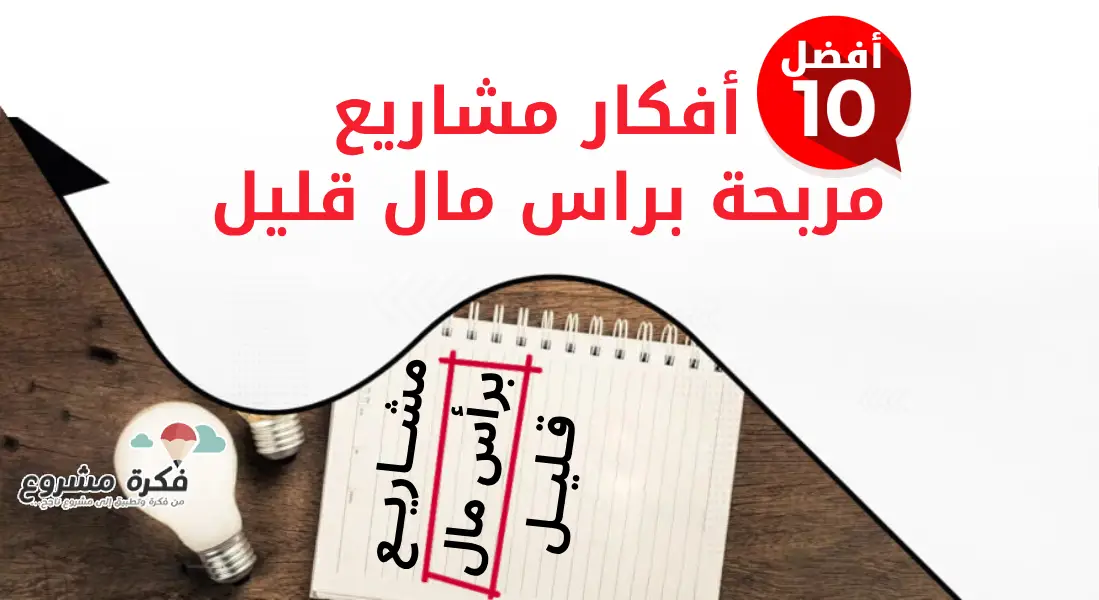 صورة توضح أفضل 10 أفكار مشاريع صغيرة مربحة براس مال قليل