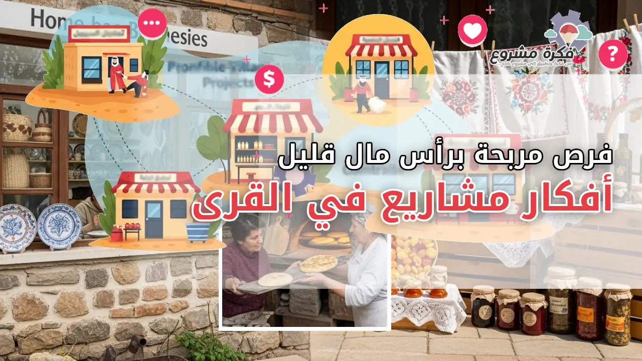 أفكار مشاريع في القرى : فرص مربحة لأصحاب رأس المال المحدود