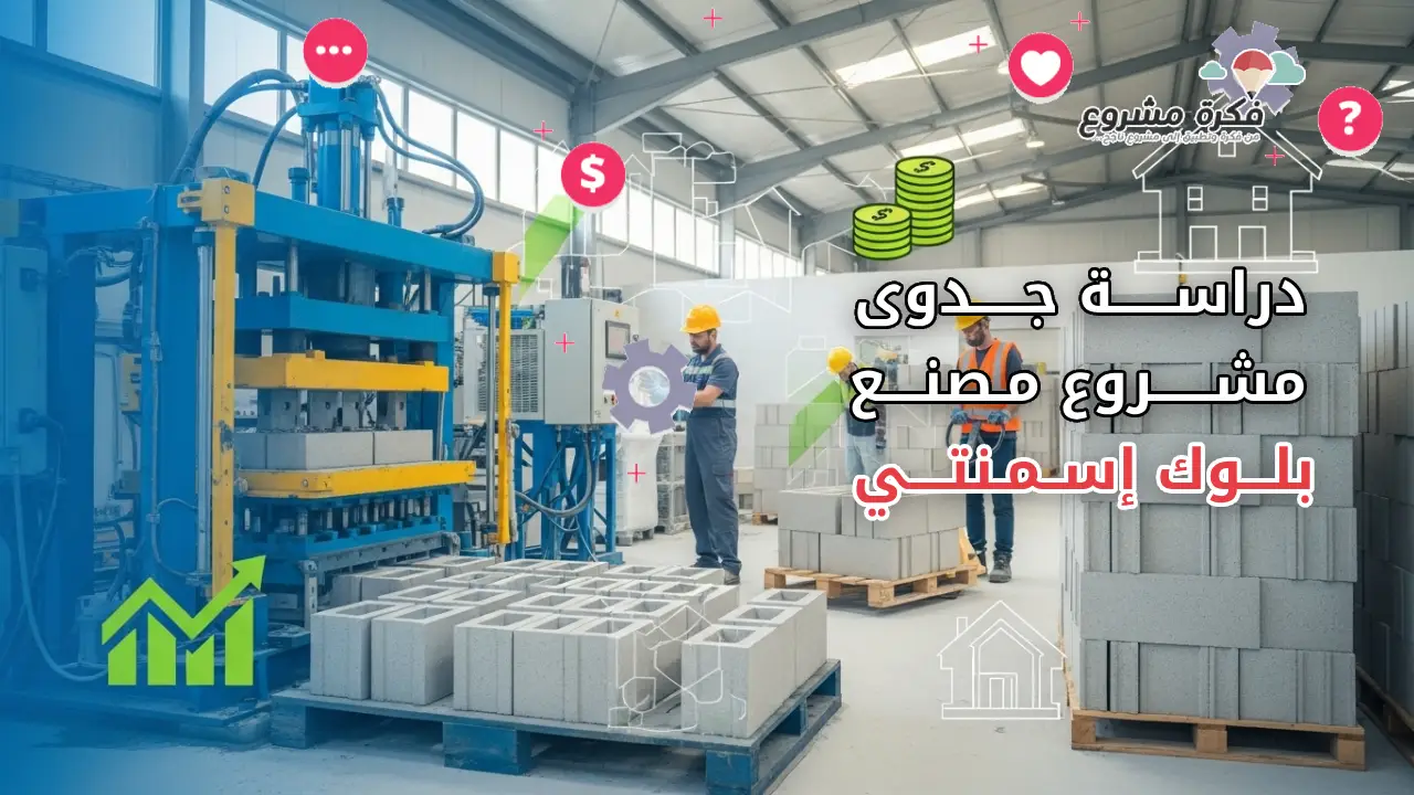 دراسة جدوى مشروع مصنع بلك إسمنتي صغير مربح