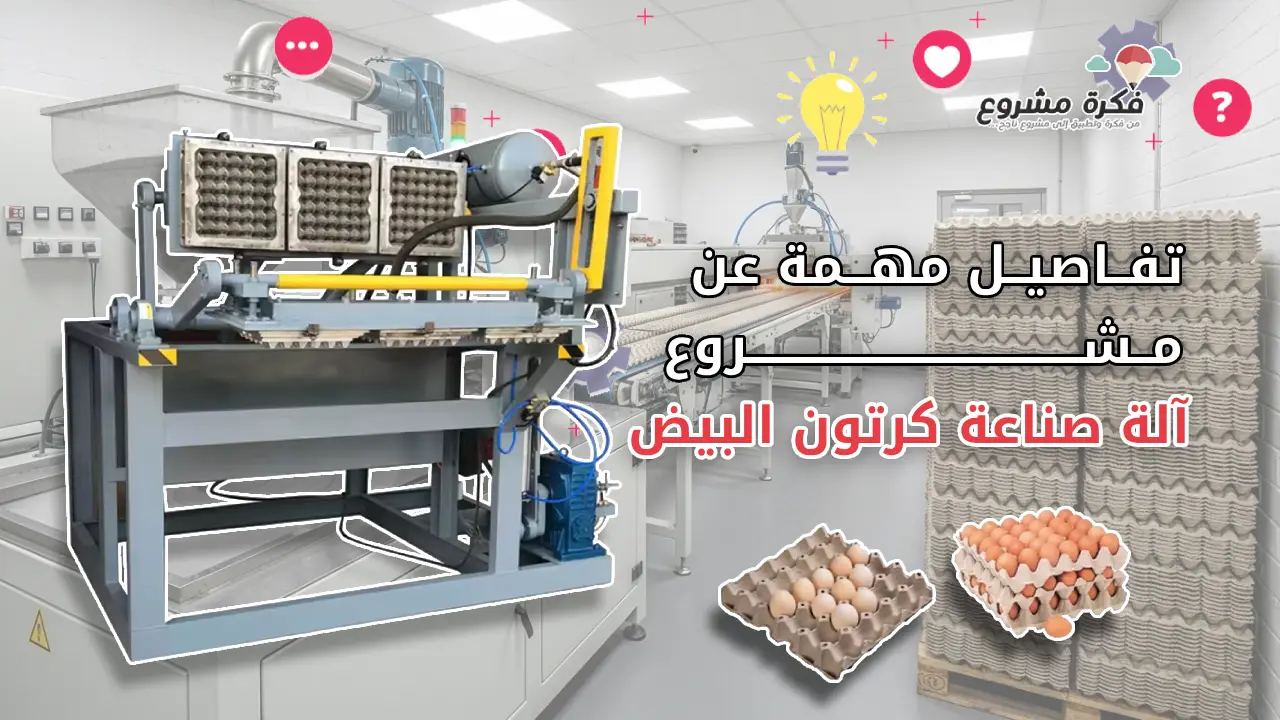 مشروع آلة صناعة كرتون البيض