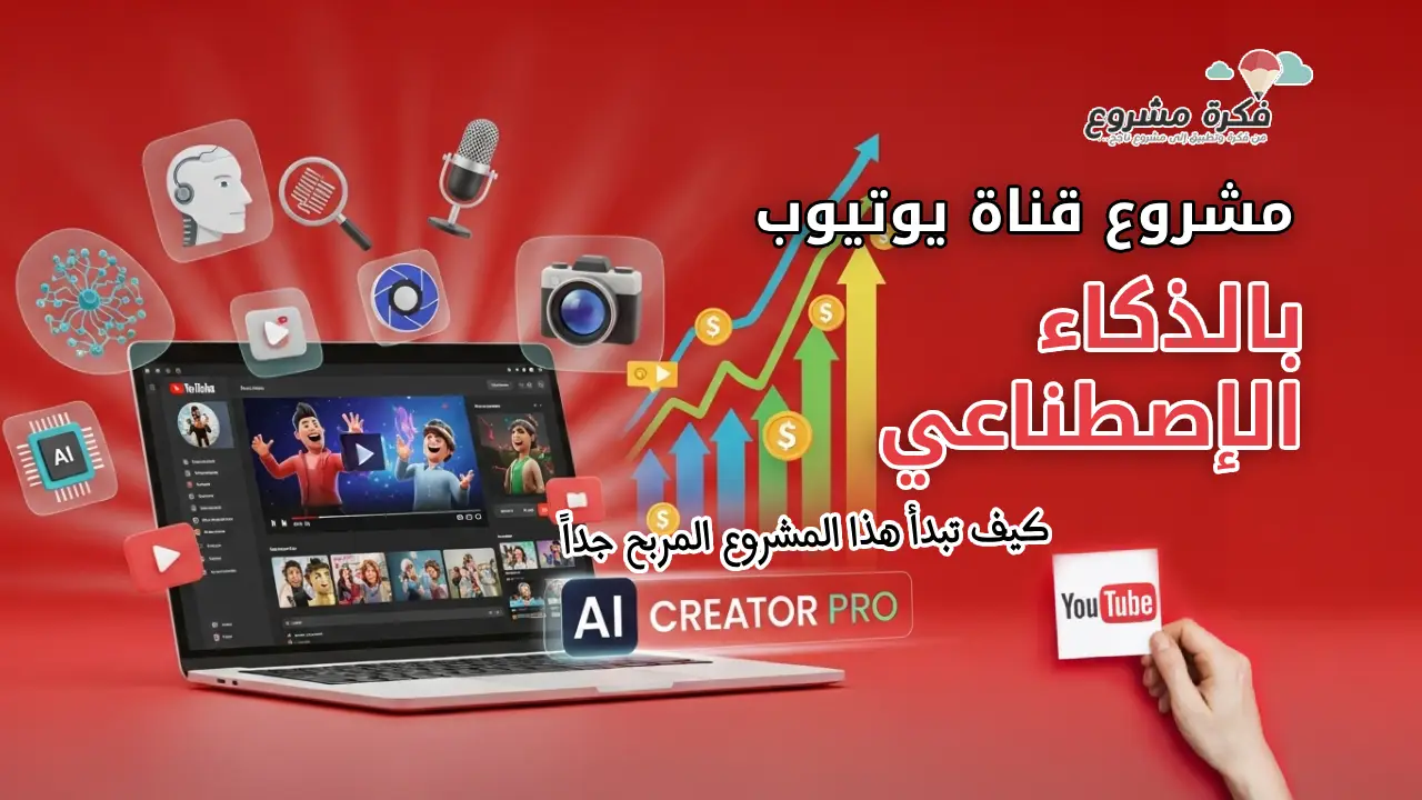 مشروع قناة يوتيوب بالذكاء الاصطناعي: كيف تبدأ مشروع مربح