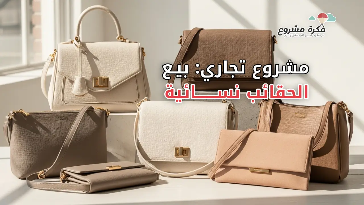 A modern, clean thumbnail for an article about starting a women's bags selling business. Showcase elegant women's handbags in soft neutral colors on a minimal background. Style should be professional, commercial, and appealing to entrepreneurs. Natural lighting, high quality, realistic photography style, no text, no logos.